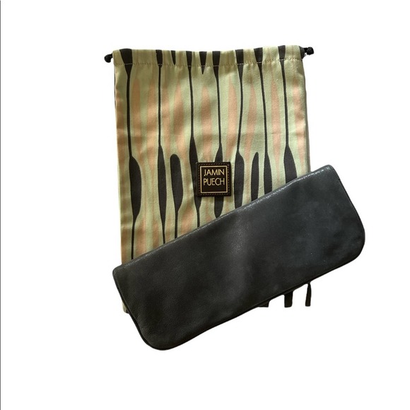 Jamin Puech French Designer Leather Clutch Evening Bag with Dust Bag - Picture 2 of 9